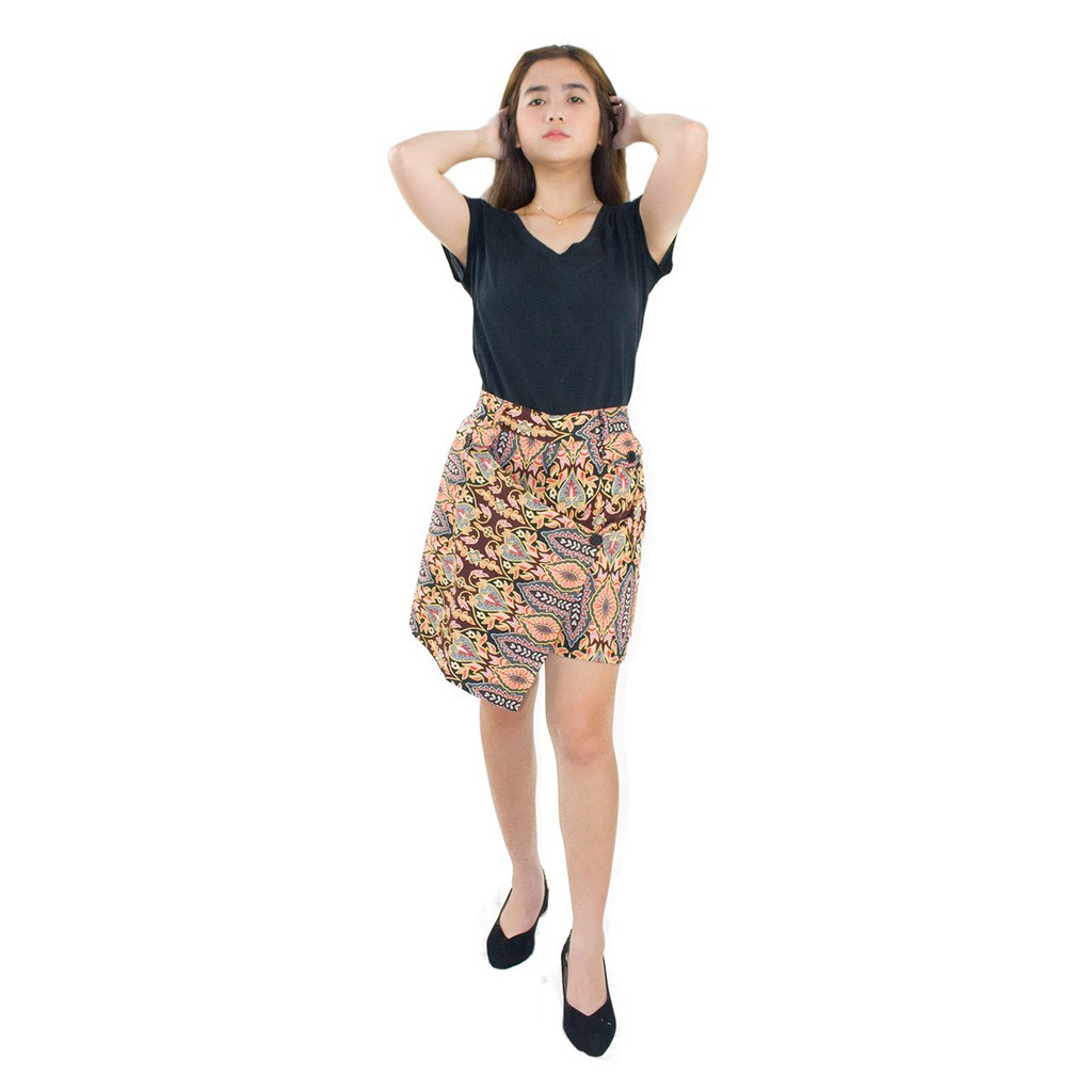 SB Collection Celana Pendek Santi Hotpants Rok Batik Casual Wanita