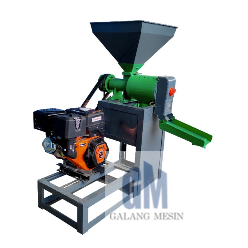 MAHKOTA Mesin Giling Padi KD-600 B Engine Bensin 15 hp Poleser Selep KD600B Polisher MGX-420