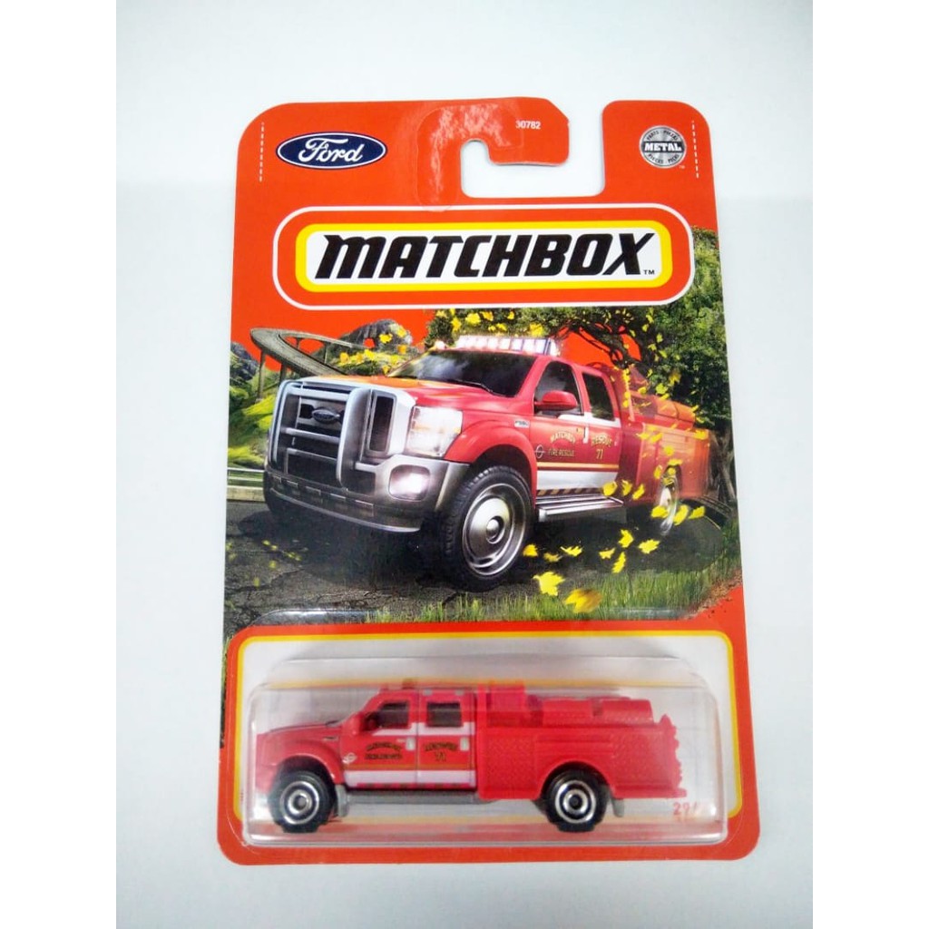 Diecast Matchbox FORD F-550 SUPER DUTY MBX F550 F 550 Merah Mobil