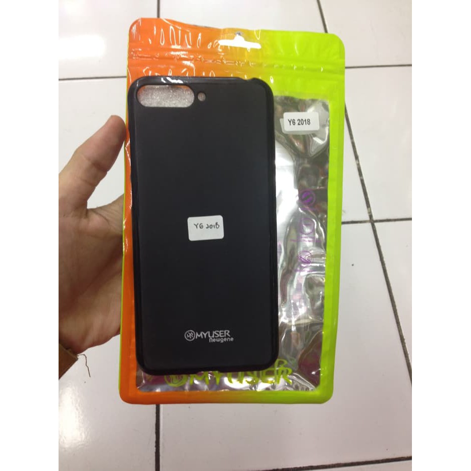 [termurah] Newgene Jelly Case Huawei y6 2018 Hitam