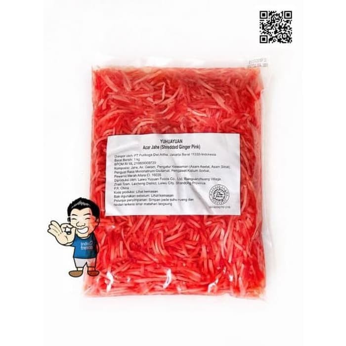 

Benishoga- Red Pickled Ginger- Acar Jahe Merah Halal 1Kg