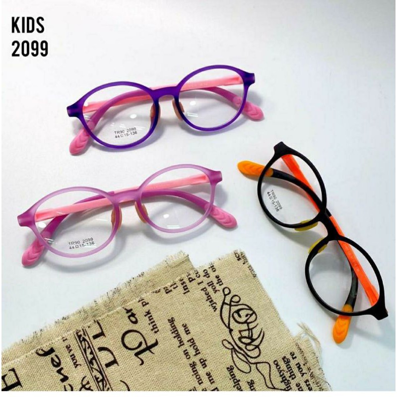 Frame Kacamata anak sekolah laki laki perempuan paket lensa minus