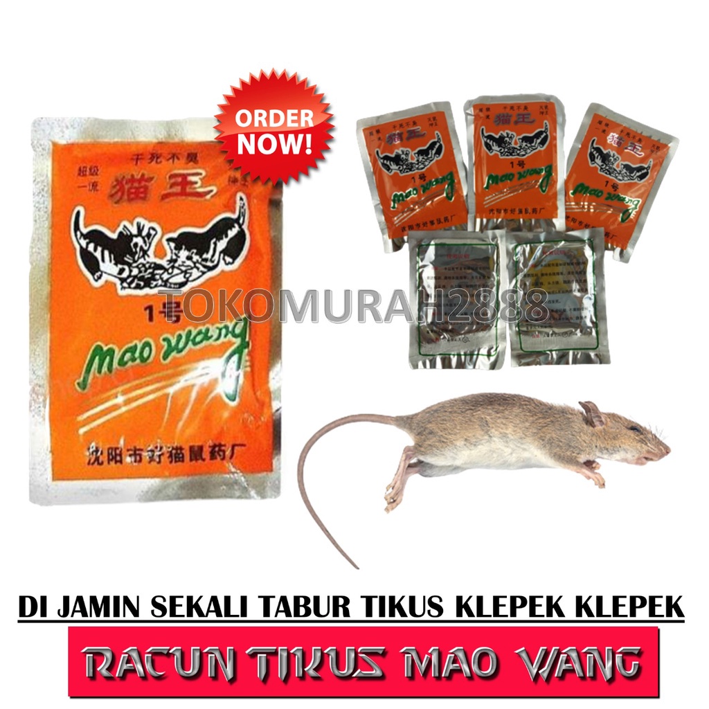 Racun Tikus Mati Kering dan Gak Bau - Mao Wang [𝐎𝐑𝐈𝐆𝐈𝐍𝐀𝐋] Paling Ampuh Langsung Mati di Tempat