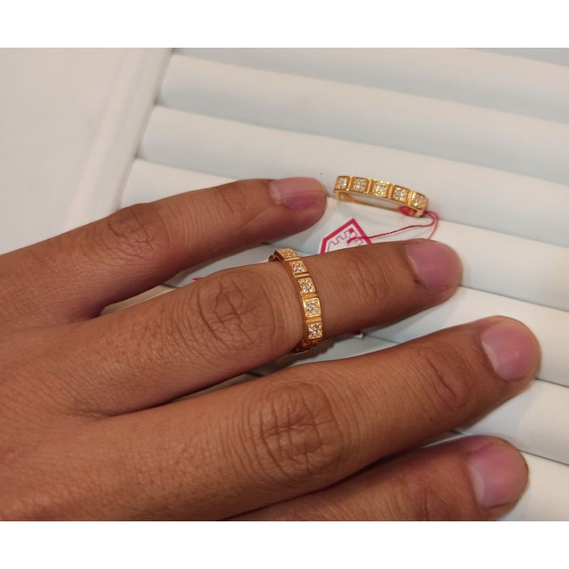 Cincin permata emas asli kadar 300%