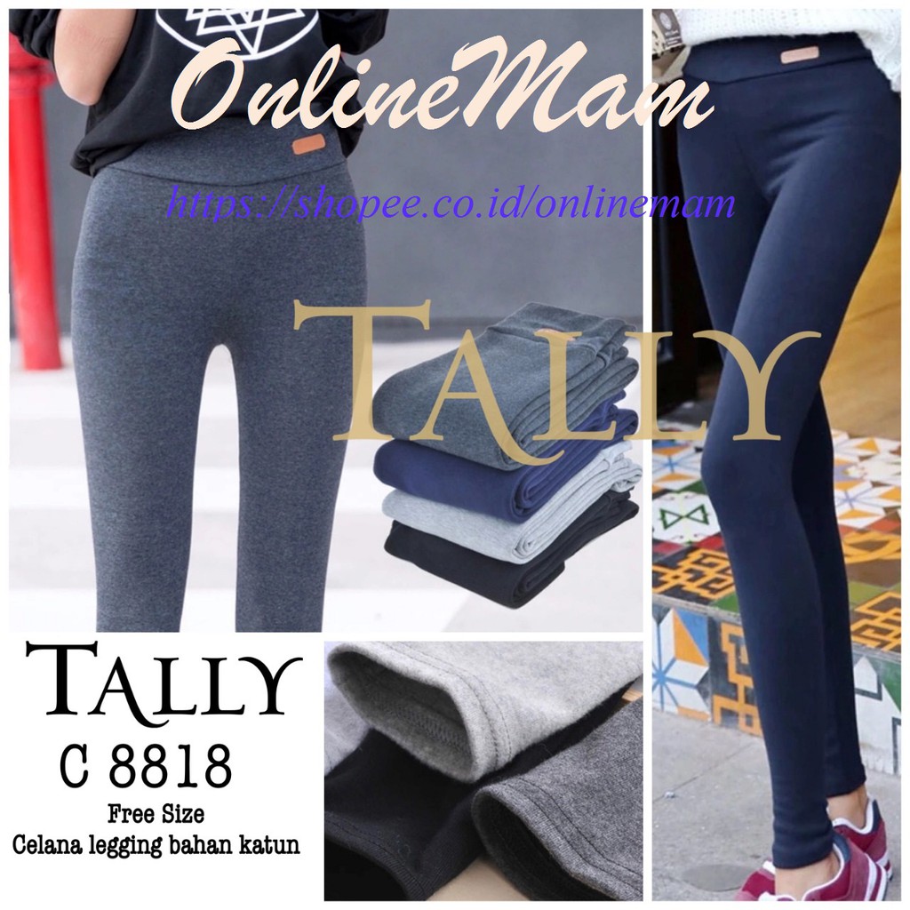 Legging Wanita Bahan Katun ASLI Tally 8802, 8818 &amp; 8839