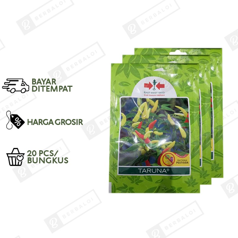 Paket Hemat 20 BUNGKUS Taruna Benih Cabai Cabe Rawit Unggul 500 Butir