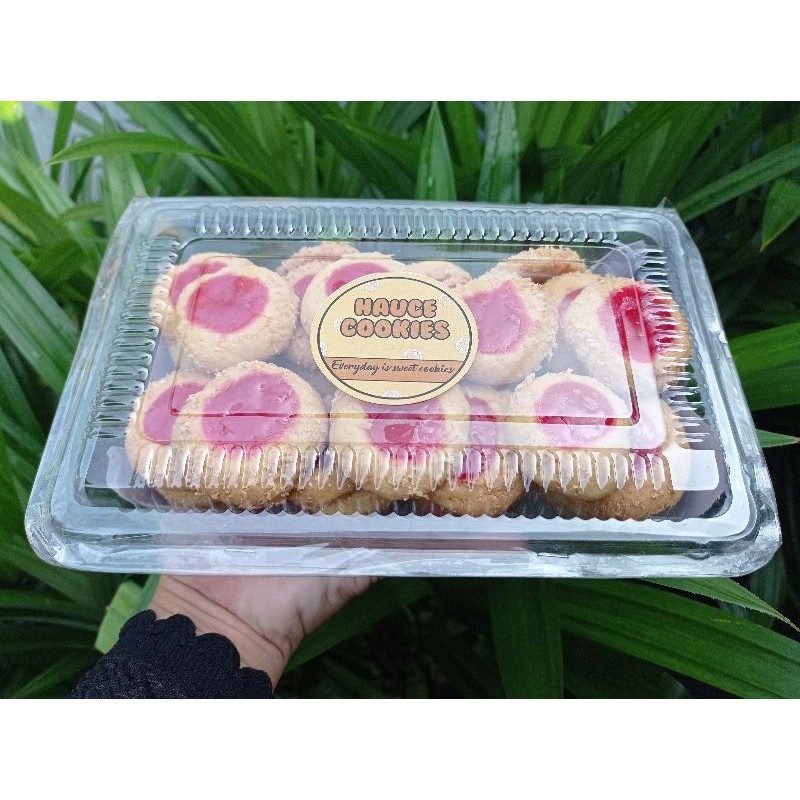 Jual Kue Kering Selai Strawberry Murah Thumbprint Cookies Shopee Indonesia 4296