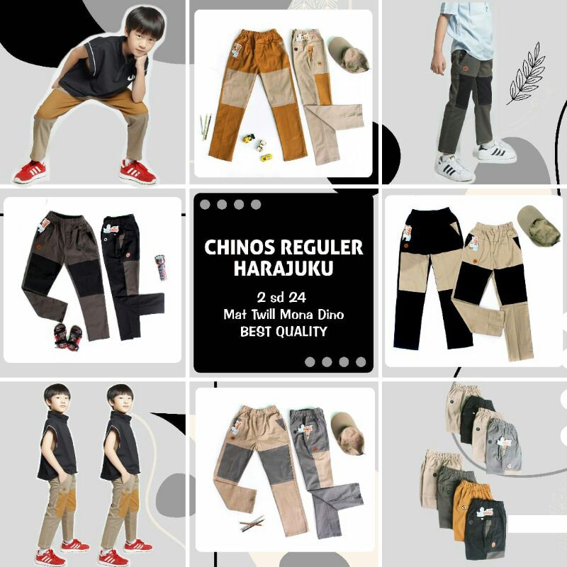 Chino Reguler Harajuku Keren By Little Dino