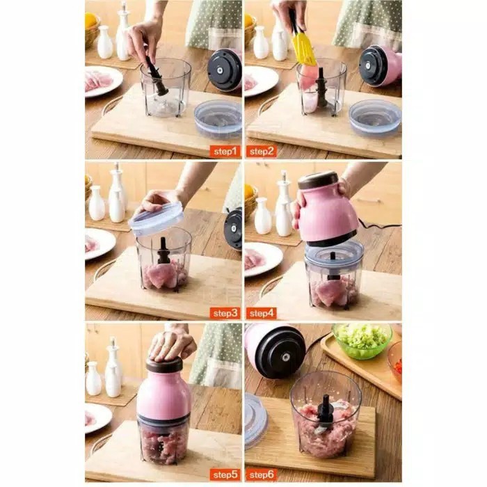 Blender Portable Mini Blender Kapsul Cutter Quatre Elektrik Juicer Blender Penggiling Daging-2