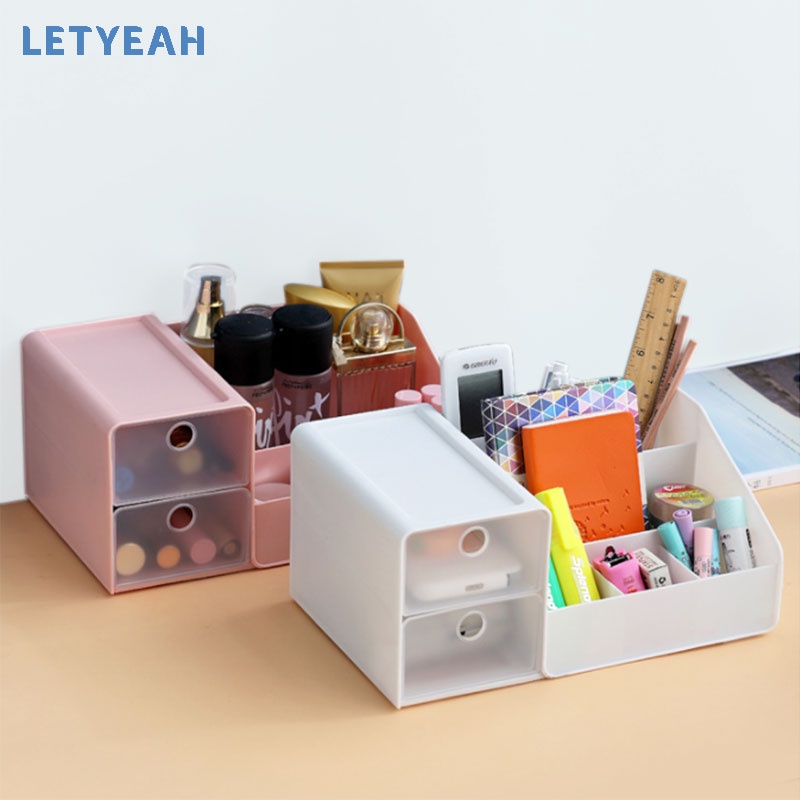 letyeah storage box organizer desktop / cosmetic storage drawer / kotak penyimpanan serbaguna