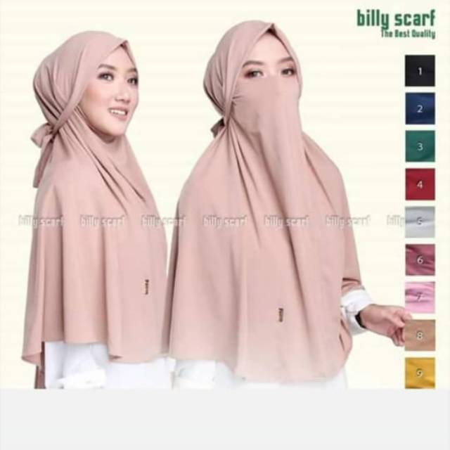 Khimar tali wolfis,bergo maryam,kerudung masker