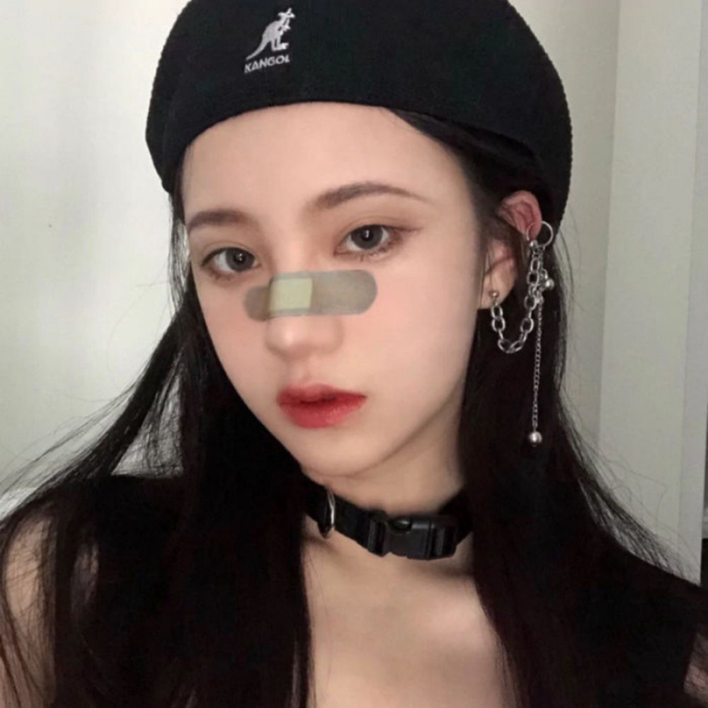 【COD Tangding】1PC Tide Bells Chain Tassel Earring with Earclip Cool Girl Fashion Accessory