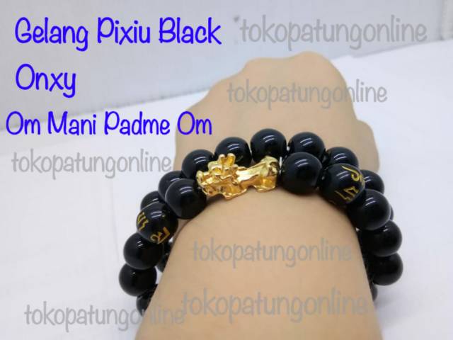 Gelang Pixiu Black Onxy 10mm