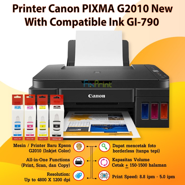 Printer Canon PIXMA G2010 (Print, Scan, Copy) New Garansi Resmi