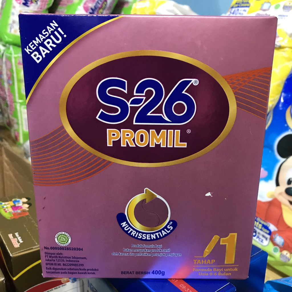 S-26 Promil Tahap 1 dan 2 400gr / Susu Formula Bayi 0-6 Bulan / 6-12 Bulan