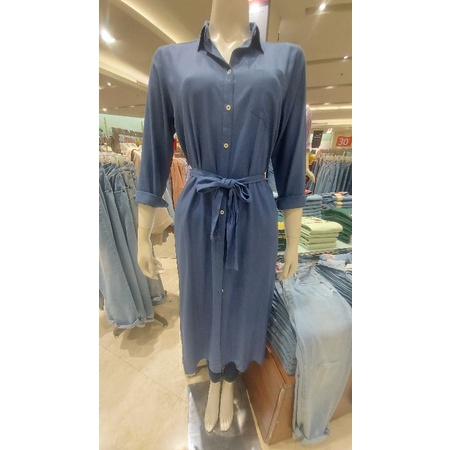 Kemeja Long tunik LOGO JEANS Size S M L