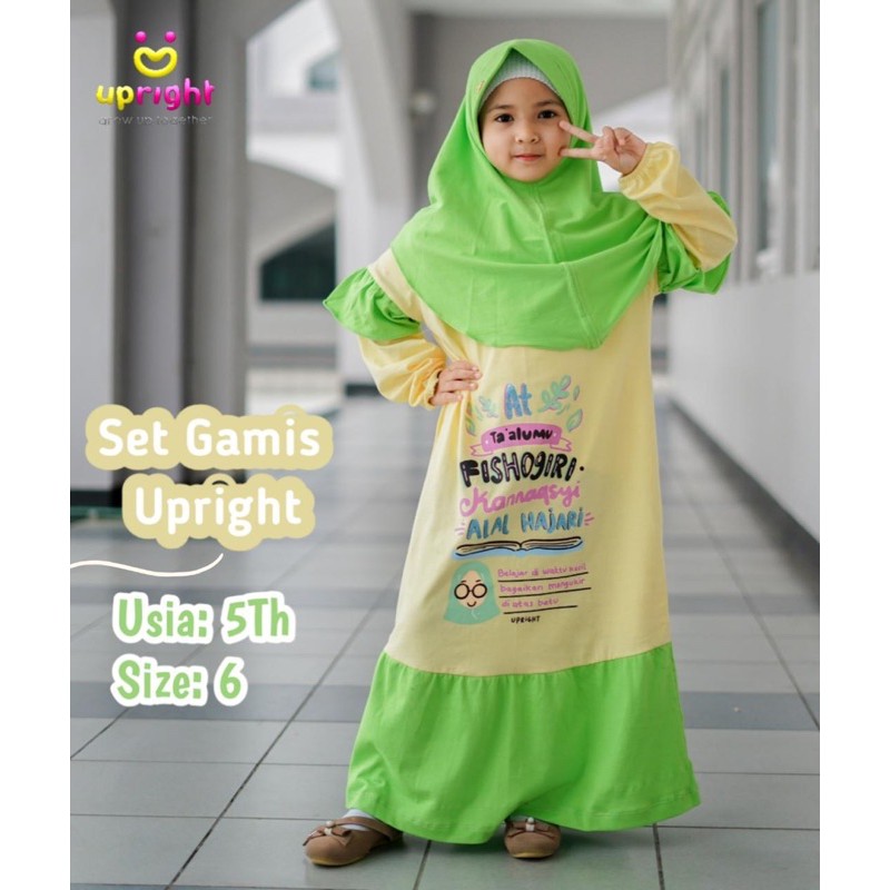 Gamis Anak Set Gamis Hijab Upright