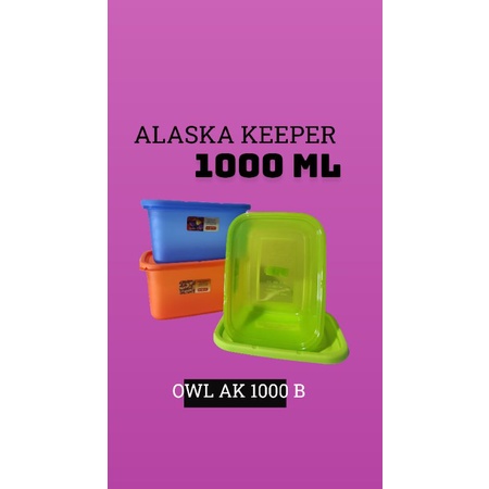 Sealware / Tepak/ Toples / Wadah Makanan / Sealware Alaska Keeper 1000 ml owl AK 1000