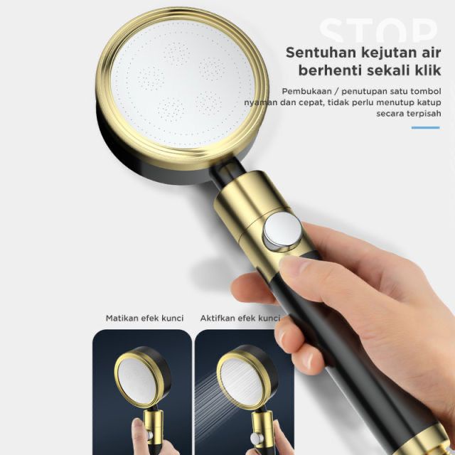 KEPALA SHOWER MANDI/SPRINKLER SHOWER MANDI/STAINLESS FREE PACKING BUBBLE DAN DUS VD