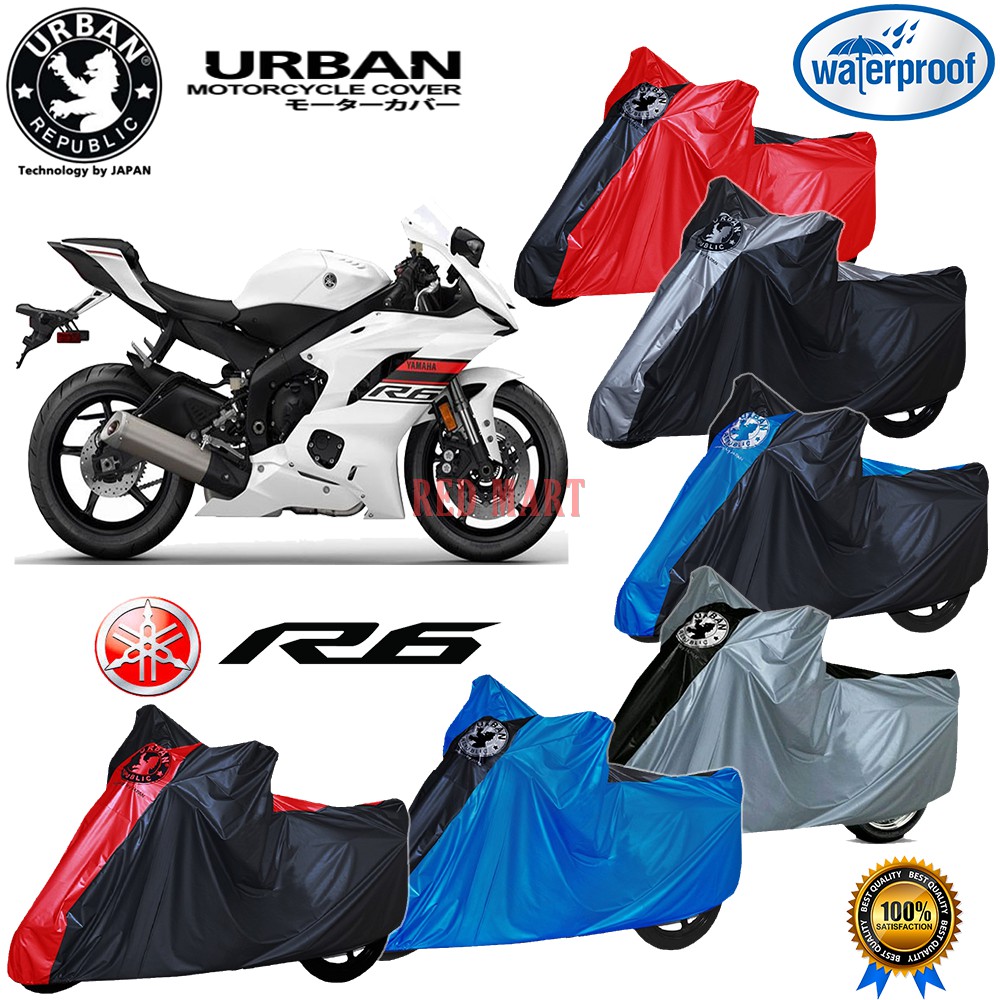 Sarung Penutup Selimut Pelindung Body Cover Motor YAMAHA R6 Waterproof Anti Air UV URBAN COD