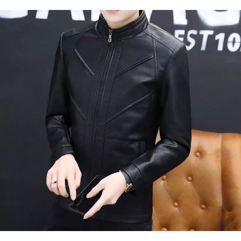 Jaket Pria Keren Jaket Sintetis Jaket Semi Kulit Jaket Keren