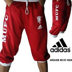 Celana Jogger Training Pendek Pria Wanita Manchester United