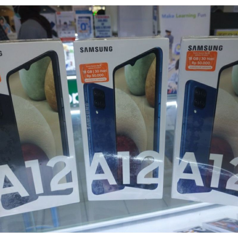 SAMSUNG GALAXY A12 4/128GB 6/128GB GARANSI RESMI TERMURAH