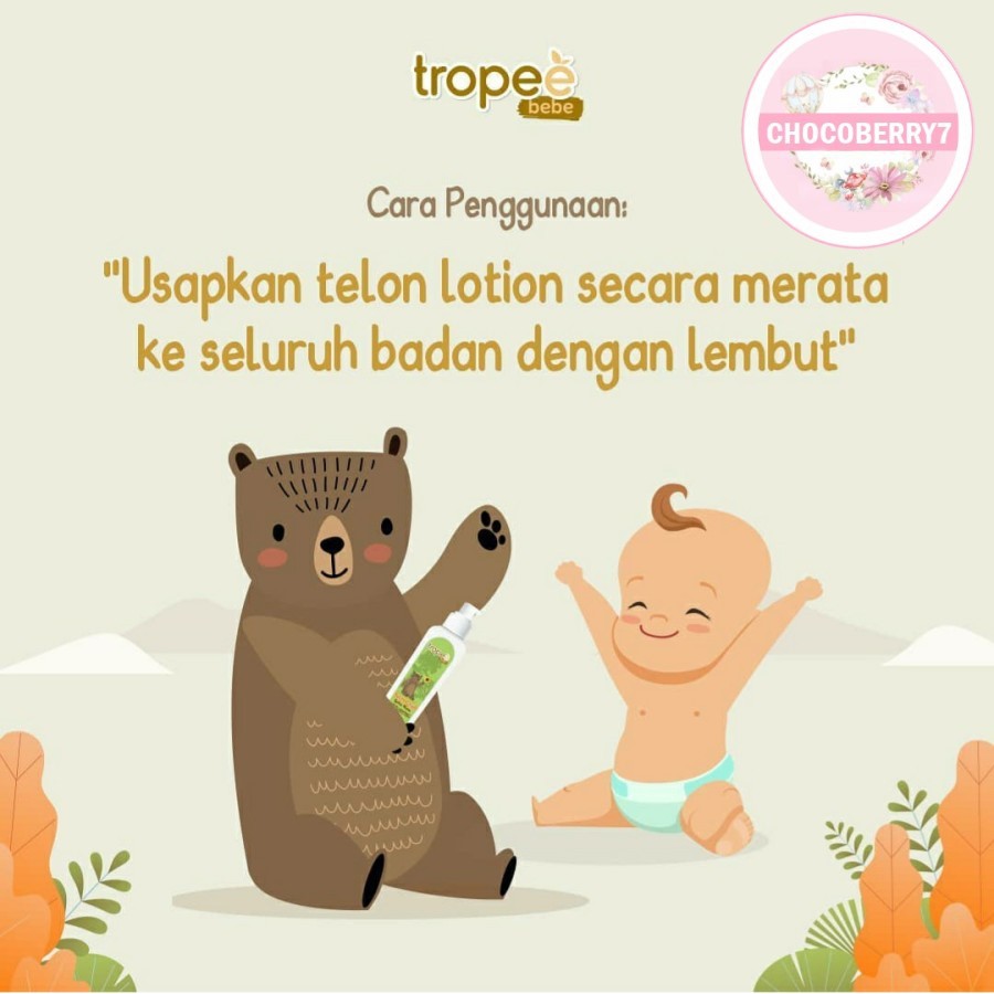 Tropee Bebe Telon Lotion Bayi Lotion Anak Telon Trope Bebe