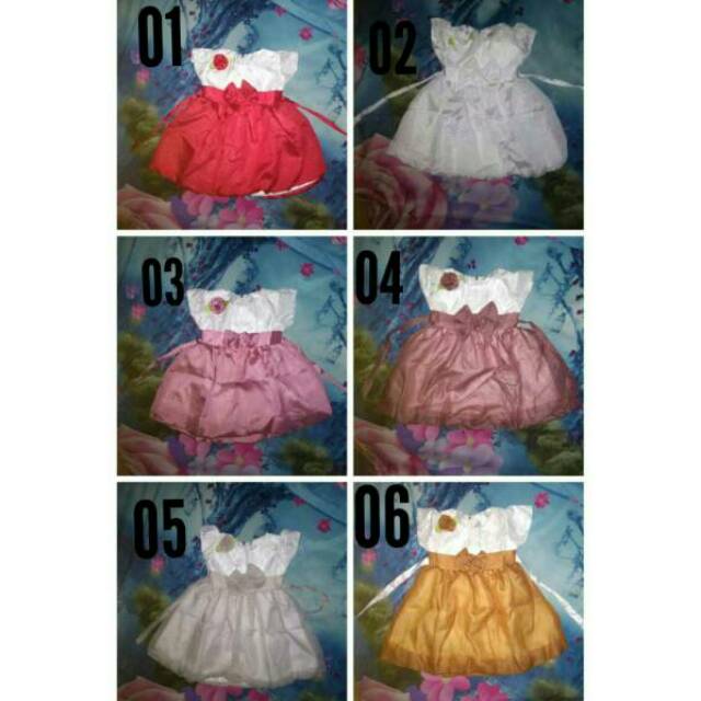 Termurah Dress anak/Gaun Pesta anak Usia 1-3 Tahun (001)