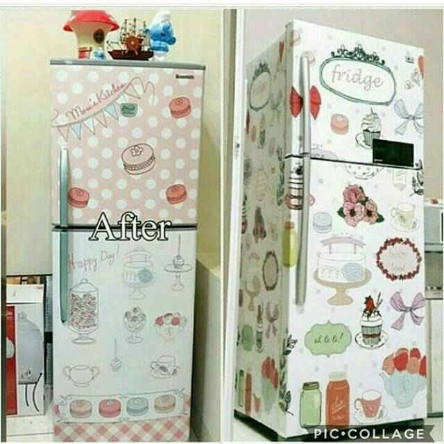 Stiker Kulkas 2 pintu