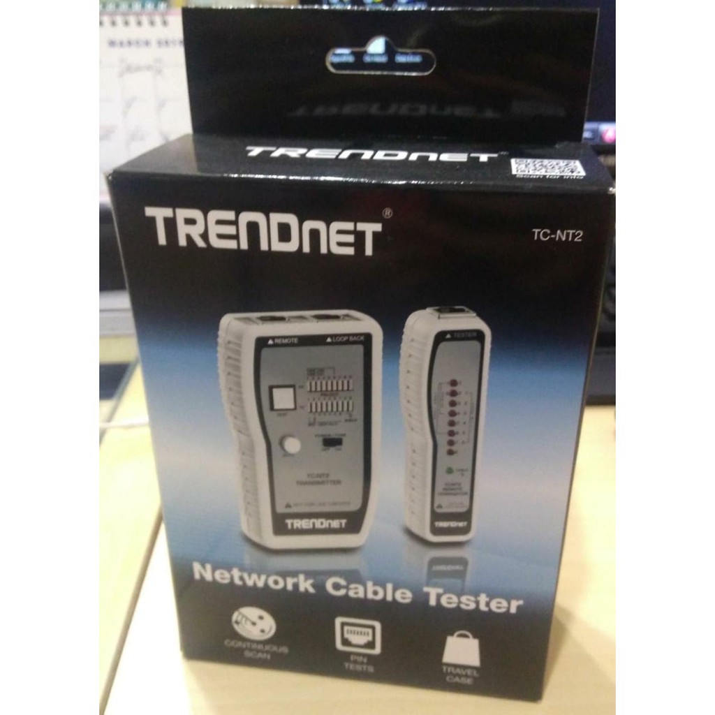 TESTER Kabel Lan Jaringan Network Coaxial BNC RJ45 RG6 TRENDnet TC-NT2