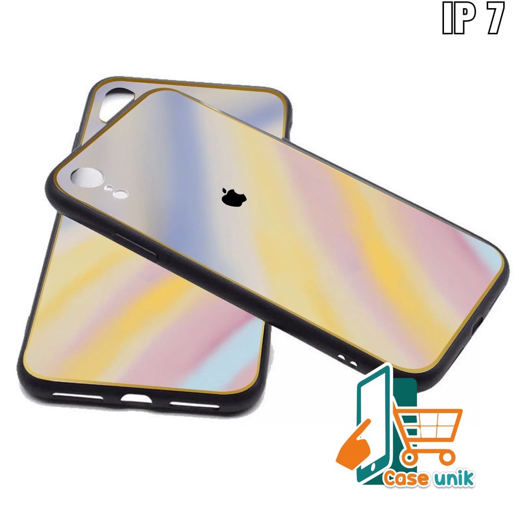 SS044 SOFTCASE RAINBOW IPHONE 6 7 8 6S 6+ 7+ 8+ X XS XR CS3250