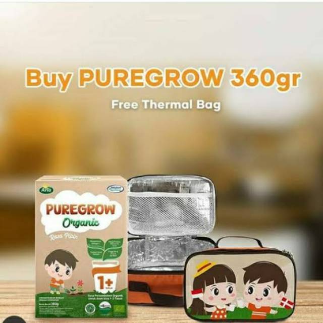 SUSU PUREGROW ORGANIC, susu pertumbuhan Organic pertama di Indonesia.