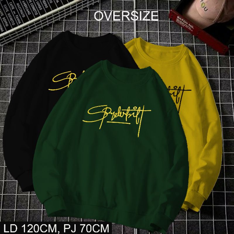 FSF Sweater Pria Dewasa Distro SPYDERBILT Oversize Switer Cowok Jumbo XXL Murah Pakaian Laki laki Le