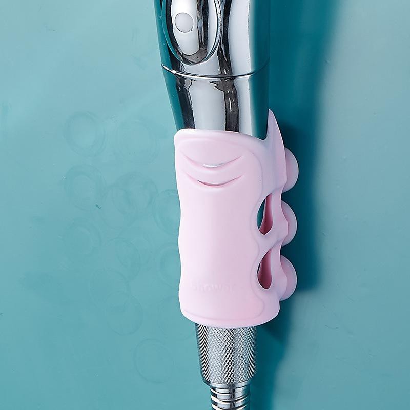 Gantungan Kepala Shower Adjustable Bahan Silikon Holder Shower Tempel Dinding Mudah Dan Praktis