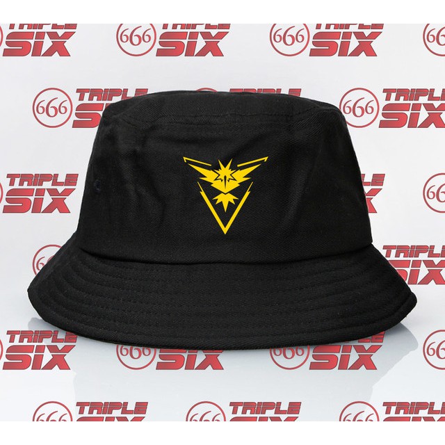 Topi Bucket Pokemon Go Team instinct Zapdos