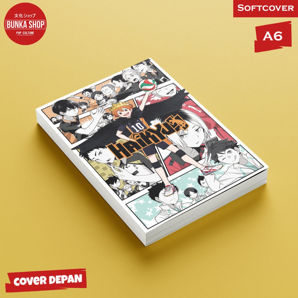 

Pocketnote Anime Haikyuu Full Character Softcover A6 Buku Tulis Catatan Agenda Planner