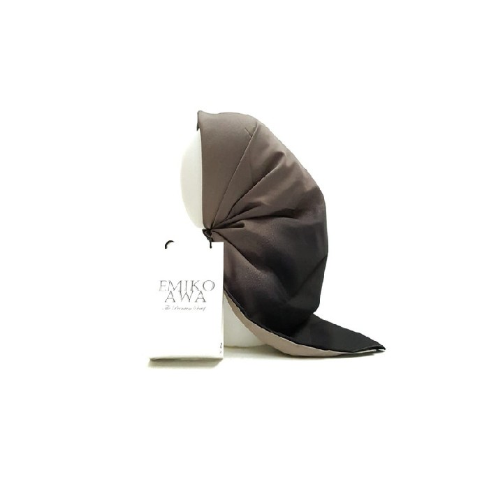Jilbab Segiempat Motif GradasiRayaGrey  Emikoawa  RoyalCrepe
