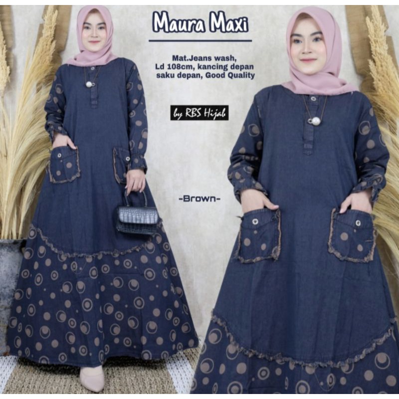 Maura maxy jeans original by ama najwa/montana dress jeans by ama najwa