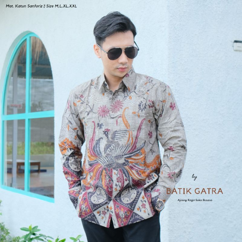 Batik Pria  Lengan Panjang Peksi Jalar Lapis Furing