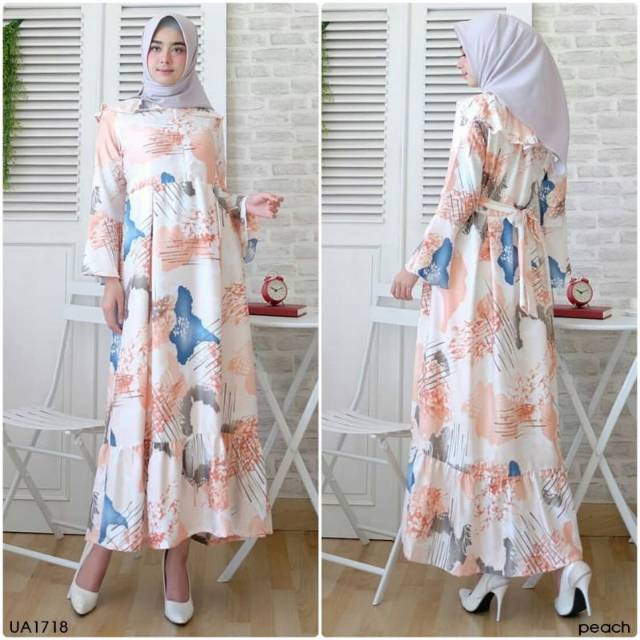 GAMIS CANTIK MAXMA FIT TO L BAJU GAMIS WANITA TERBARU REALPICT DRESS MUSLIM FASHION TRENDY ORIGINAL