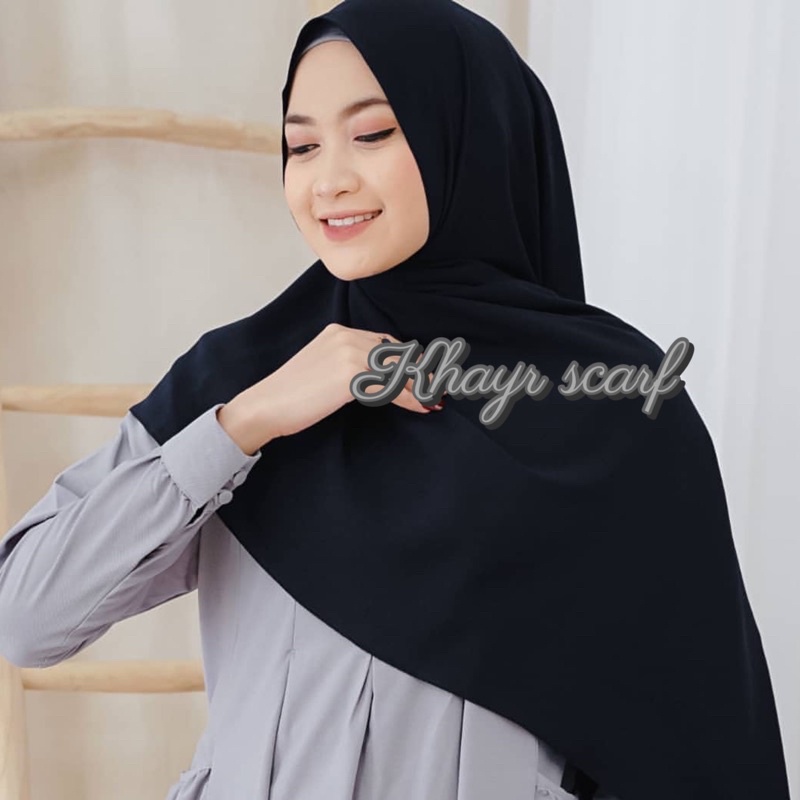 Hijab Promo Alisya Shawl Pashmina Diamond Signature / part 1 / Khayr Scarf-hitam