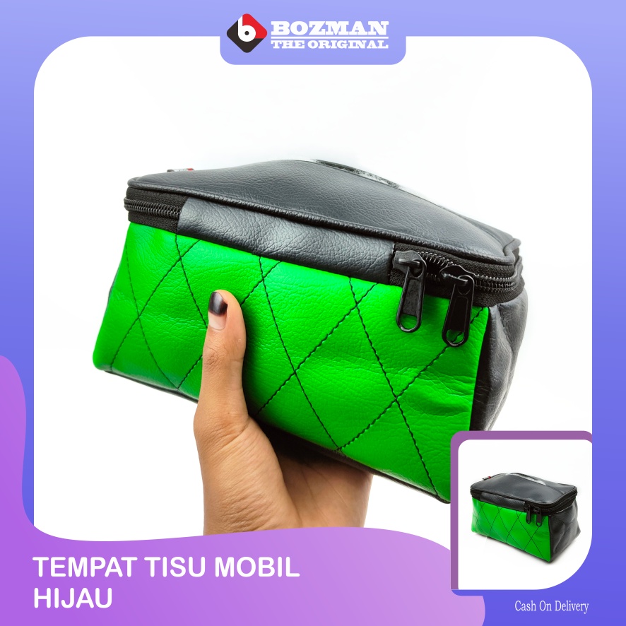 Tempat Tissue Kulit Mobil / Kotak Tisu Bahan Kulit Multifungsi Premium Leather