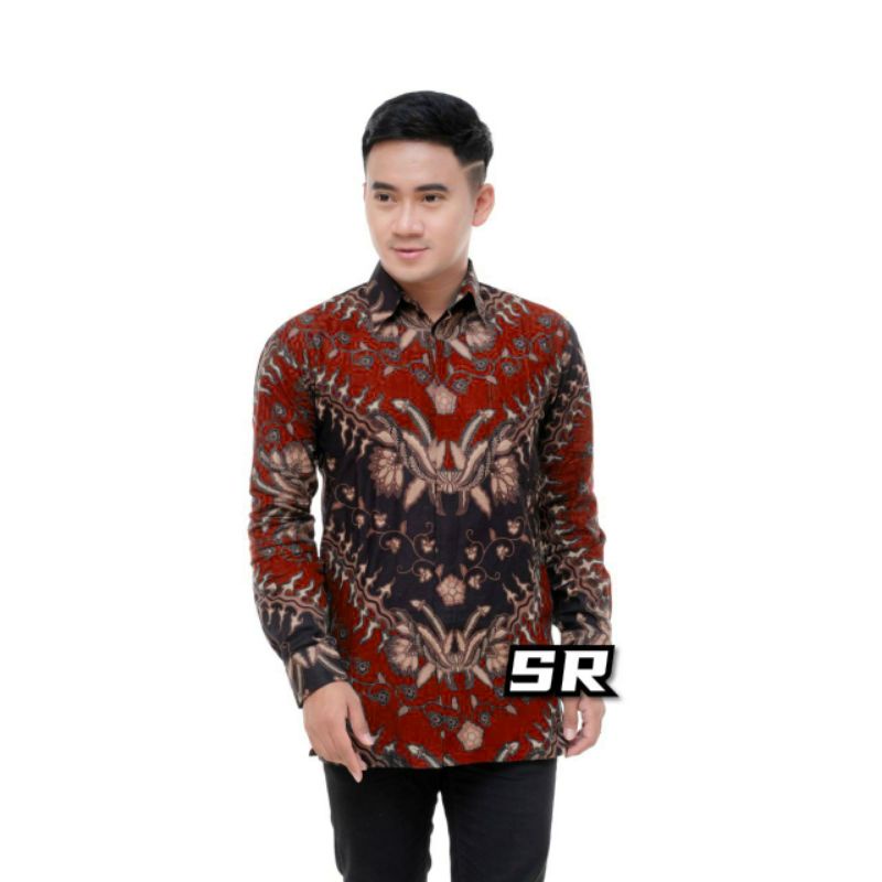 Batik Couple | Batik Couple Modern | Baju Batik Couple | Batik Tunik Couple-K. Keris merah