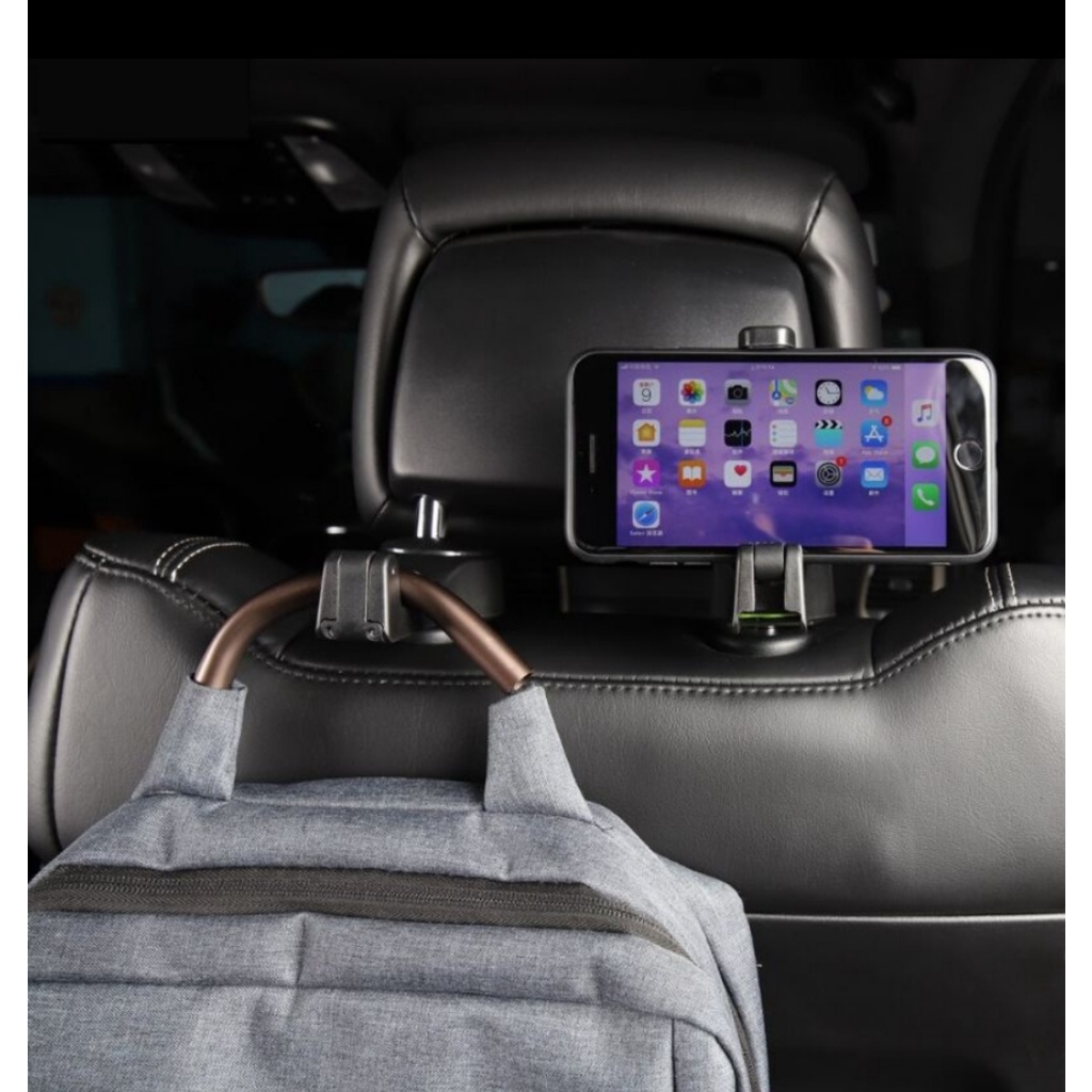 CAR HEADREST HOOK HANGER HOLDER HANDPHONE GANTUNGAN BARANG DI BELAKANG JOK MOBIL