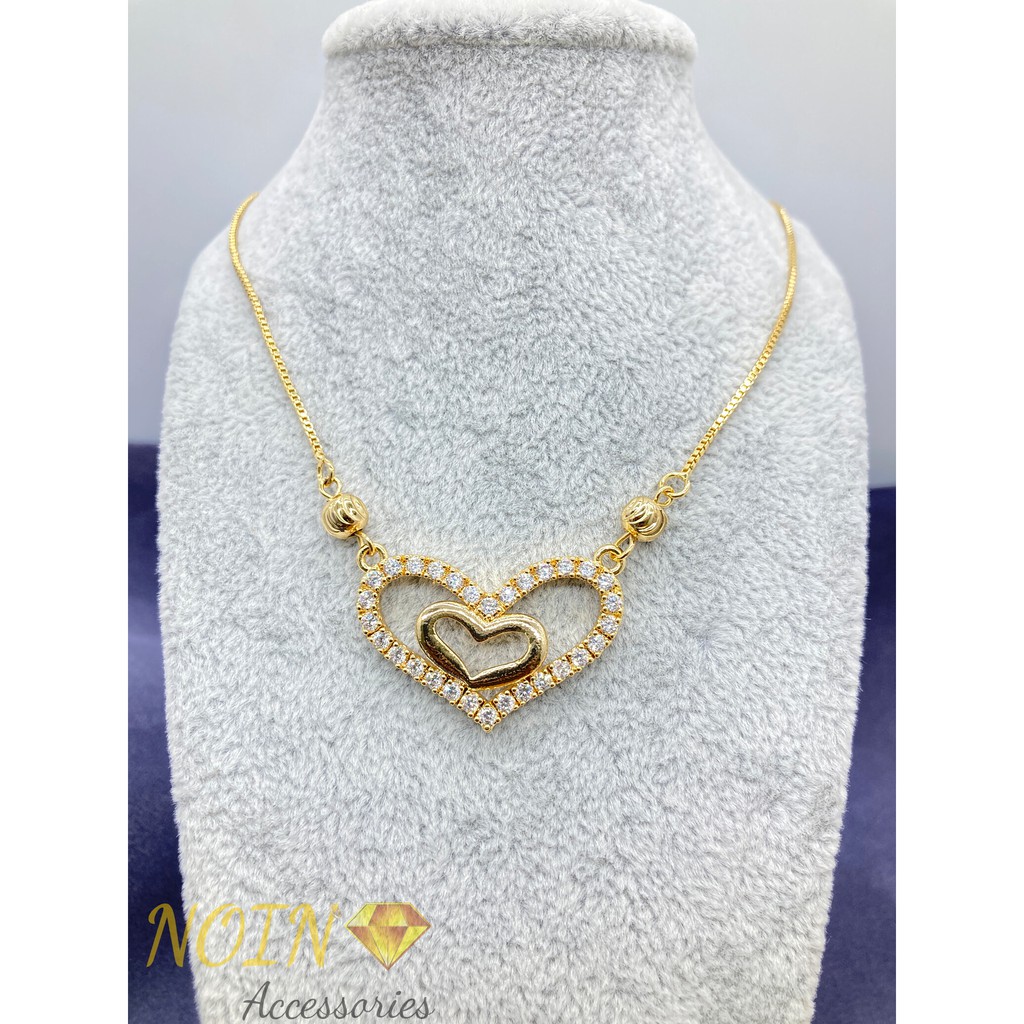 [NOIN] Kalung Emas Koye Permata 18K Aksesoris Wwanita - KLE-014