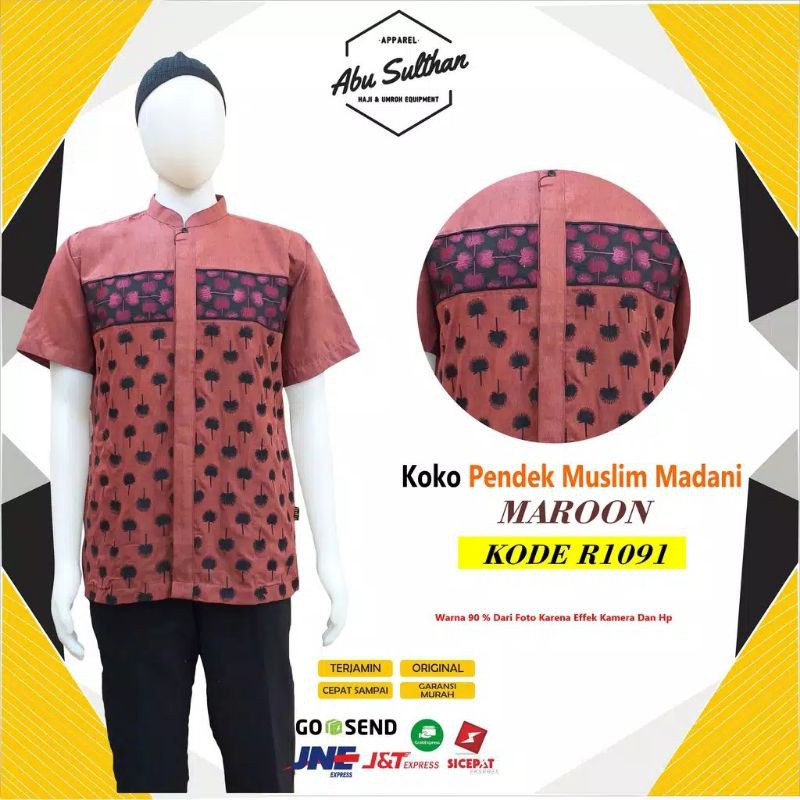 baju koko muslim madani A001