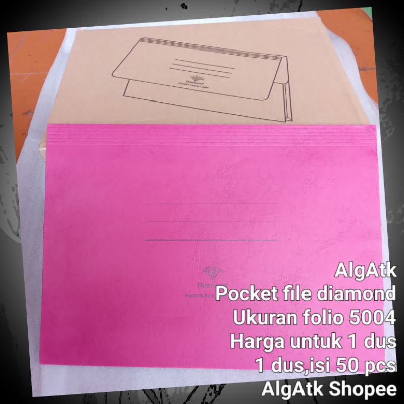 

Map folio diamond 5004 merah (Harga 1 kotak,isi 50 lembar)