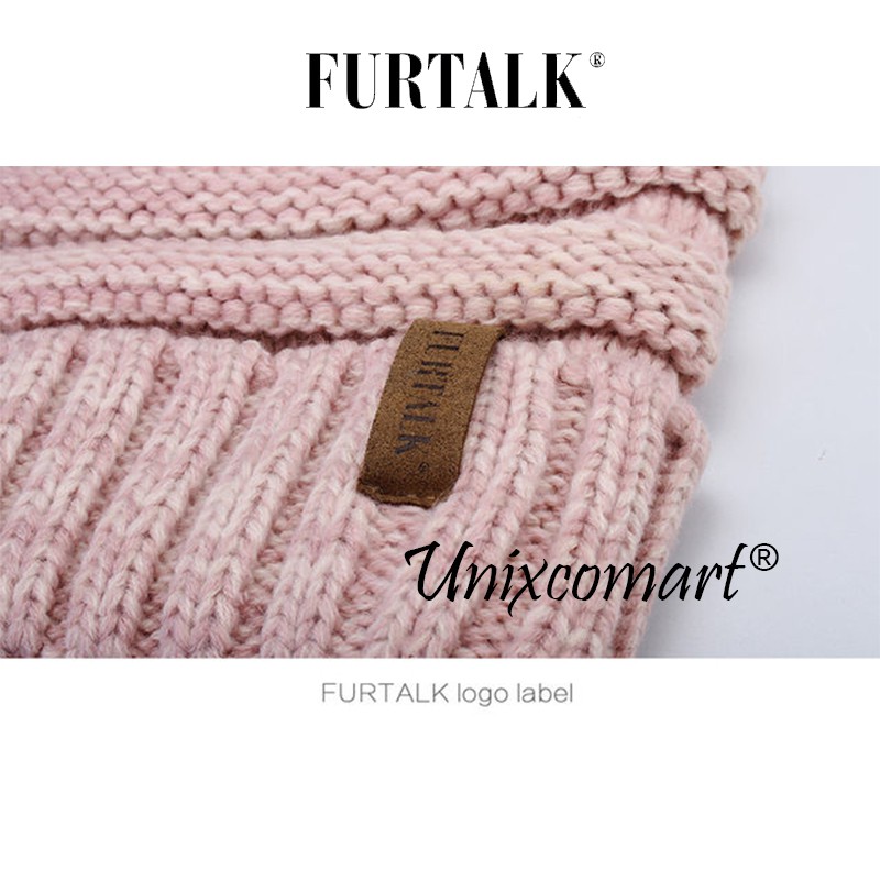 Kupluk FURTALK BEANIE Knitted Hat Topi Dewasa Bahan Rajut Tebal