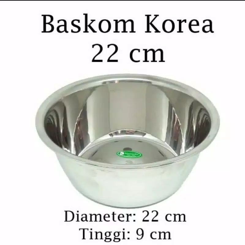 MURAH!!BASKOM KOREA UKURAN 22 CM TEBAL DAN TINGGI